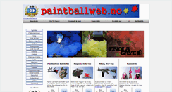 Desktop Screenshot of paintballweb.no